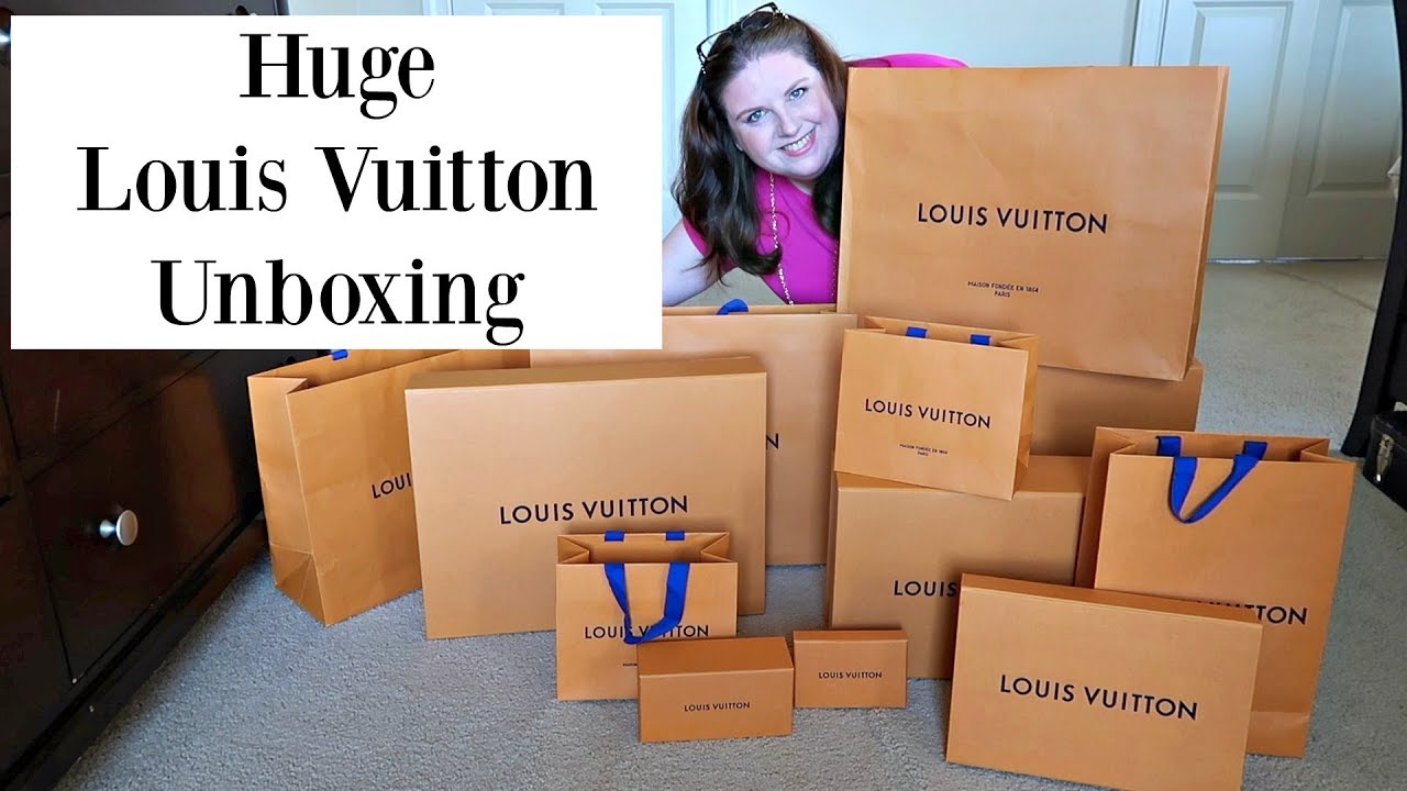 Huge Louis Vuitton Unboxing from Poland - YouTube