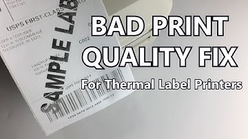 How to print clear dark shipping label for Thermal Label Printer -3 Ways to fix Bad Printing Quality