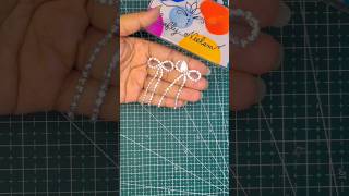 🎀 DIY Rhinestone Bow Earrings | Easy Handmade Jewelry Tutorial ✨💎#DIYEarrings #shorts #CraftyNeelam