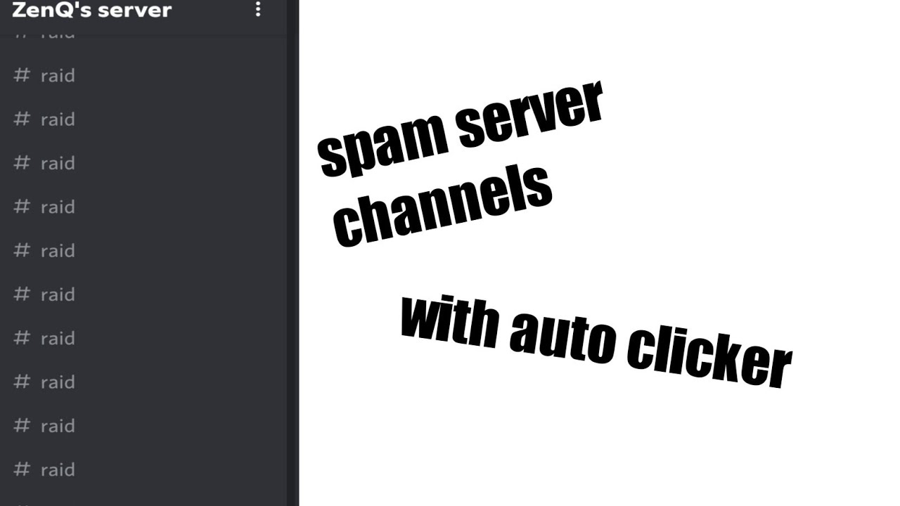 how to Raid Discord Server Channels USING *AUTO CLICKER* - YouTube