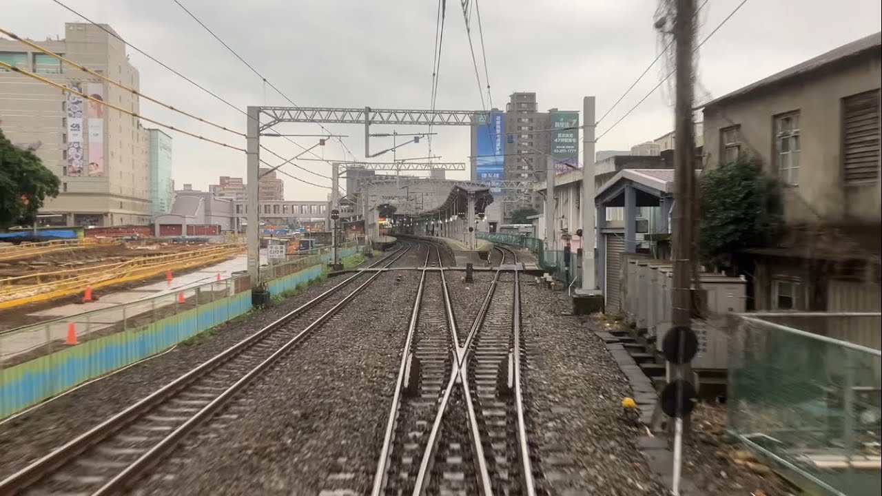 臺鐵車窗景 桃園鐵路地下化 桃園 - 中壢TR window view Underground project of Taoyuan railway Taoyuan - Zhongli 台鉄車窓動画