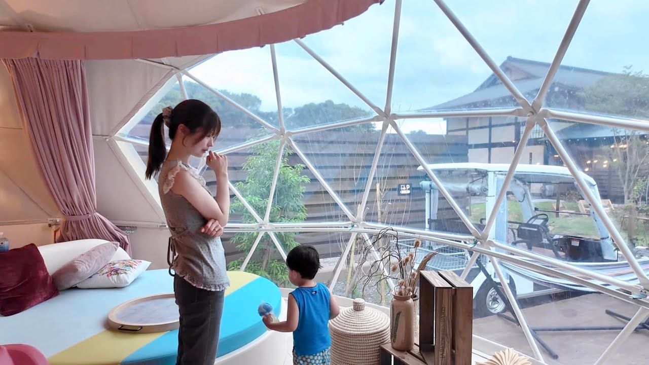 初めてのグランピング🏕遊んで食べて癒されました🌳🚗³₃