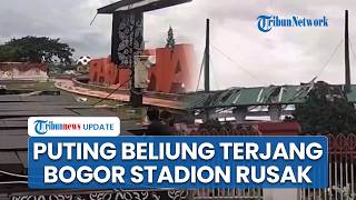 Detik-detik Puting Beliung Porak porandakan Kawasan Pakansari Bogor, Videotron Ambruk \u0026 Warga Panik
