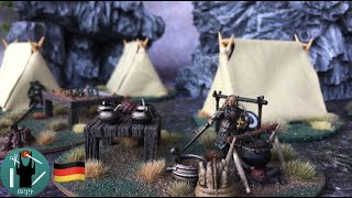 Feldlager Scatter und Rohan Zelt Geländebaututorial / Mittelerde Tabletop