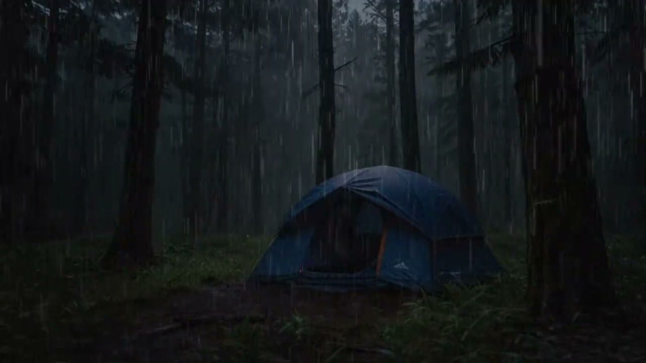 Camping in the Middle of a Windstorm ‼️ The perfect one-person tent camping