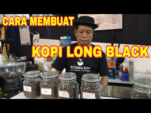CARA MEMBUAT KOPI LONG BLACK 