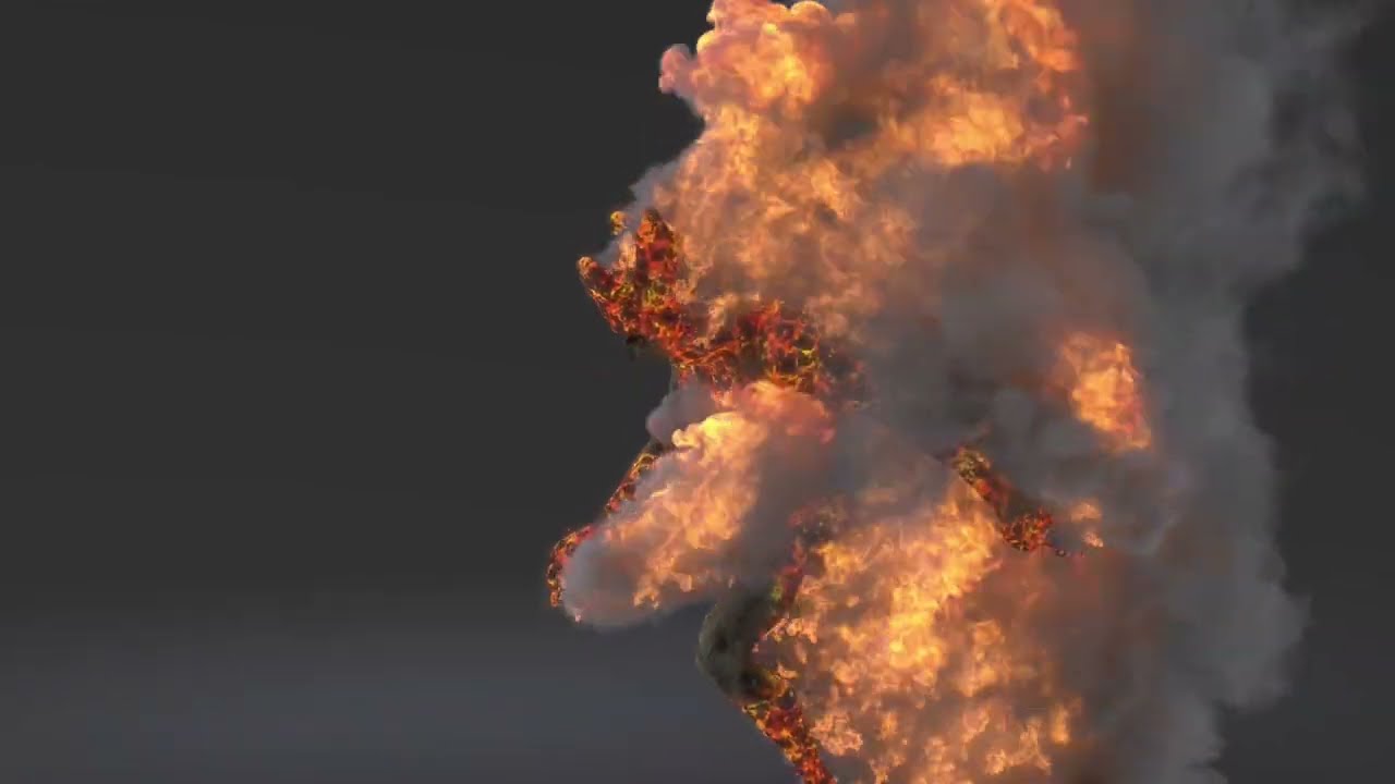 Creating a fire monster in houdini with karma render. 