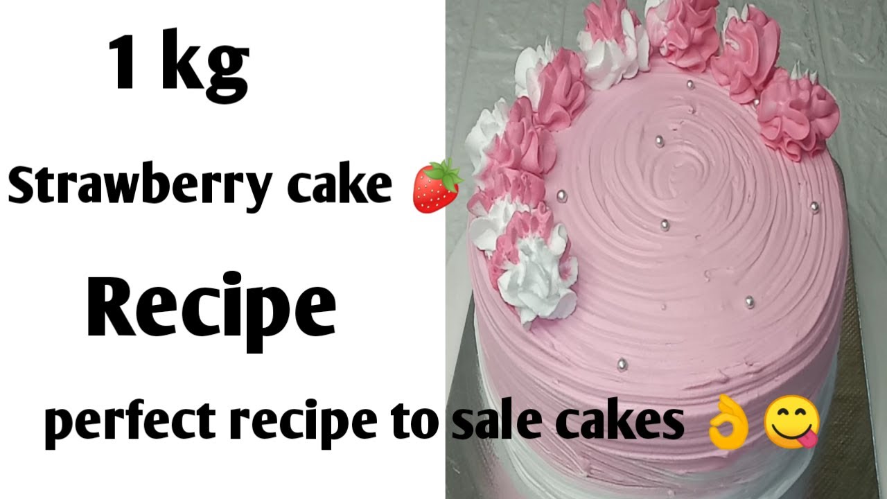 1-kg-strawberry-cake-recipe-in-tamil-strawberry-cake-baking-youtube