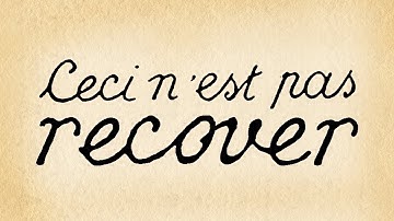 Recover "My Only Cure"