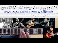 2-5-1 Jazz Licks from 5 legends