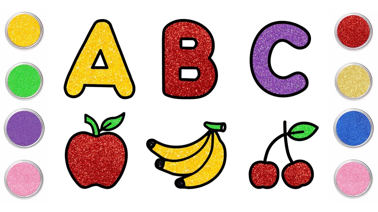 ABC Drawing and Coloring for Kids and Toddlers | How to Draw and Color ...