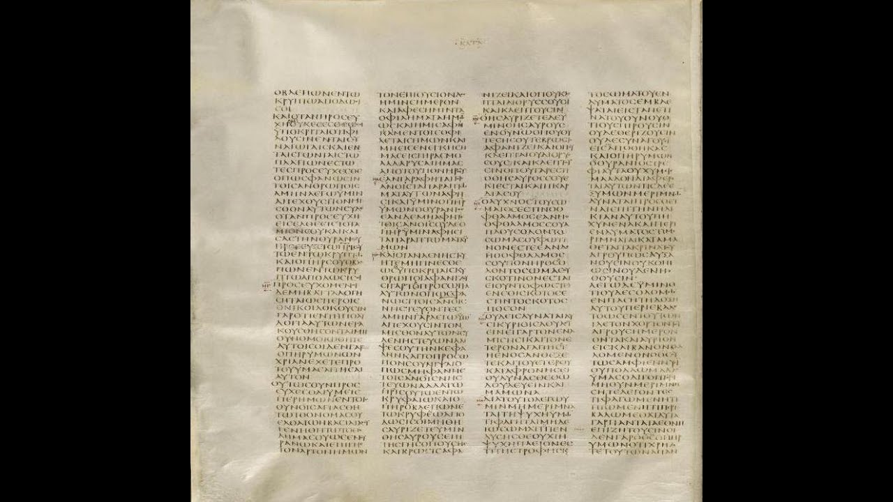 What is codex sinaiticus youtube
