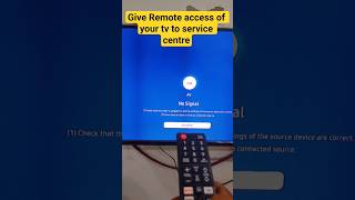 give remote access of tv to samsung service centre #remote #shorts