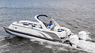 2021 Bennington 30 QX - Dual Mercury 350's - Running Hard and Full Walkthrough