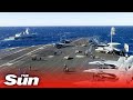 U.S. Aircraft Carrier USS Harry S Truman Conducting Naval Exercises In The Adriatic Sea