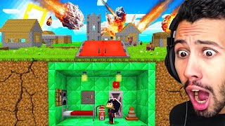 واجهنا اشرس سقوط النيازك والشهوب في قرية ماين كرافت