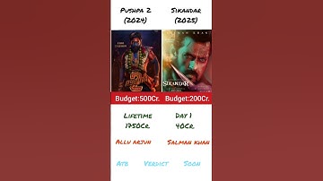 Sikandar Vs Pushpa 2 Box Office Collection || Allu Arjun || Salman Khan #shorts #trending