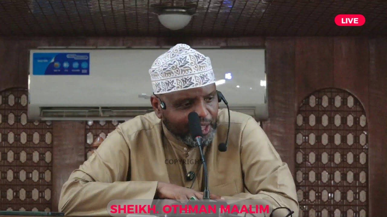 🔴LIVE DARSA YA RAMADHAN YA 7 KUTOKA MASJID NOOR MUHAMMAD