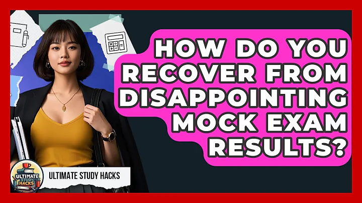 How Do You Recover From Disappointing Mock Exam Results? - Ultimate Study Hacks