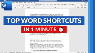 Top Microsoft Word Keyboard Shortcuts in 1 Minute ⏱  The BEST MS Word tips and tricks #shorts screenshot 3