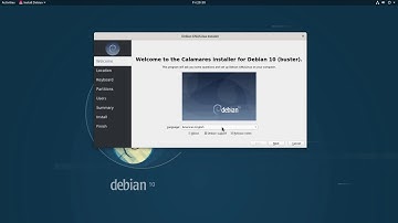 Debian 10.1 Buster: The new Calamares installer ..and the old one!