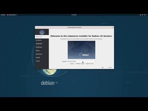 Debian 10.1 Buster: The new Calamares installer ..and the old one!