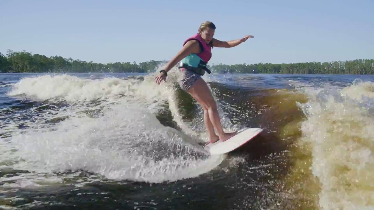 2019 Ronix Naked Series Womens Potbelly Rocket Wakesurfer - YouTube