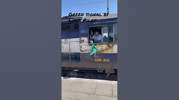 Green signal by loco pilot #shorts #shortsvideo #viral #viralvideo #indianrailways #railways #feed