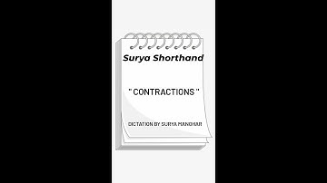 Pitman Shorthand Contractions Dictation