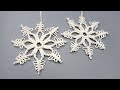 MACRAMÉ ORNAMENTS DIY SNOWFLAKES EASY ❄️