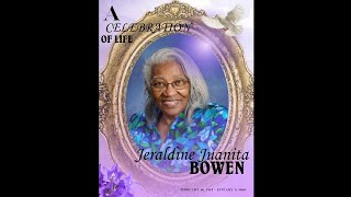 Celebration of Life | Jeraldine Bowen | January 17, 2026
