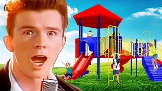 Rick Astley Goes To Playground