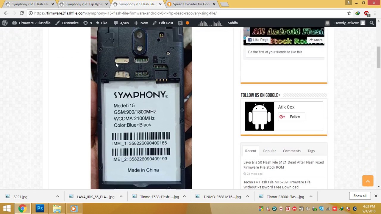 Symphony i15 FLash File SPD CPU WIth Flash Tool 100% Working Tesed