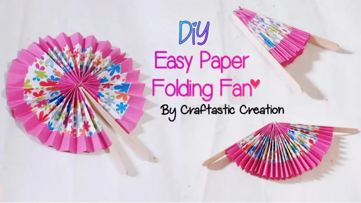 DIY Paper Folding Fan Summer Special 11 Easy Paper Folding Pocket Fan Tutorial 11 Paper Hand Fan.
