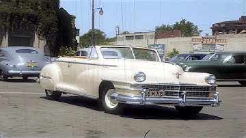Oakland 1950s in Color | Visit to a Used Car Lot (60fps, Remastered) w/ Sound