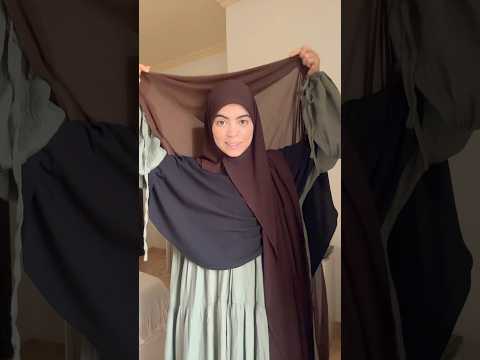 How To Turn Any Rectangular Scarf Into A Khimar Foryou Hijab Hijabtutorial Covering Wraps