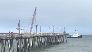 Car that drove off Virginia Beach pier could not be recovered Sunday