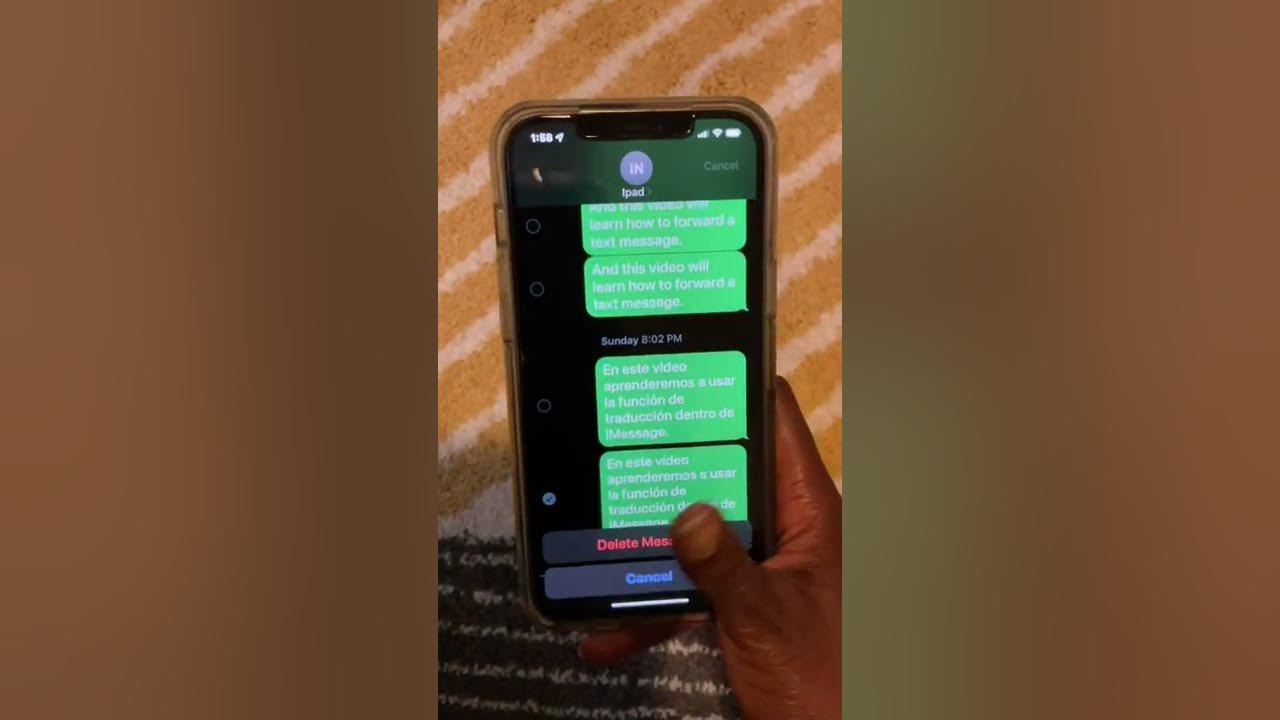 how-to-delete-a-text-message-on-an-iphone-youtube