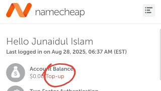Namecheap Top Up Binance | Namecheap Card Add & Debit Card Payment Bangla | Junaid AI Studio