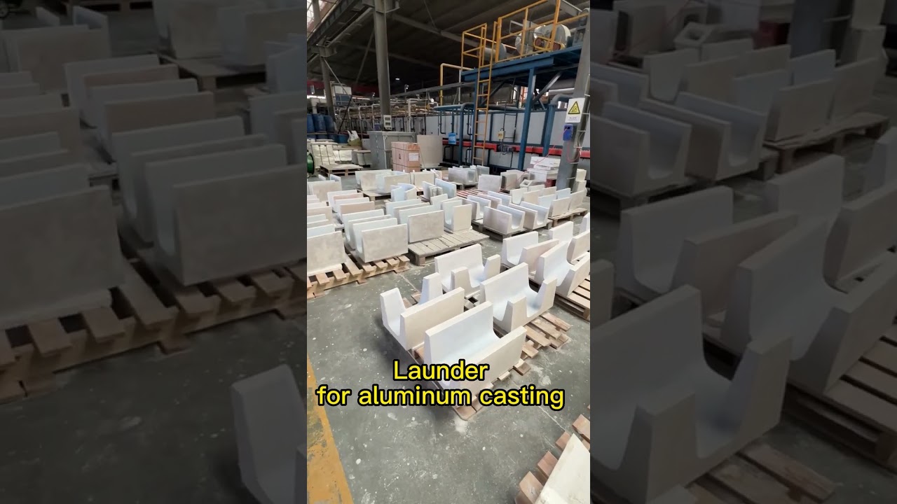 Launder for aluminum casting