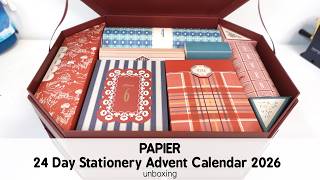 Papier 24 Day Stationery Advent Calendar 2026 Unboxing