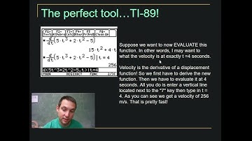 Unit 12.2 The Integral 4 How to enter derivative and Integral on TI89