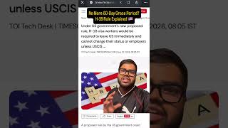 H-1B Workers May Have to Leave the US Immediately