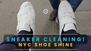 First Sneaker Clean In Nyc Nyc Shoe Shine