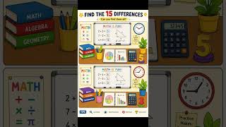📚 Ultimate Math Spot-the-Difference Challenge#allrounderanany#maths#education#ananyfc293r||