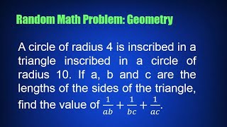 Random Math Problem: Geometry