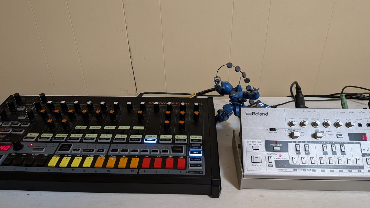 Behringer rd-8 mk2 & Roland TB -03 (full version)