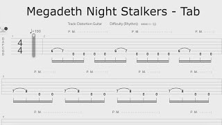 Megadeth - Night Stalkers: Chapter II ft. Ice-T  - Tab
