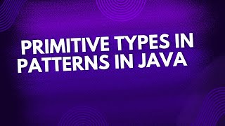 JEP 507 Primitive Types in Patterns Java23 #java #Java23 #JEP507 #JavaProgramming