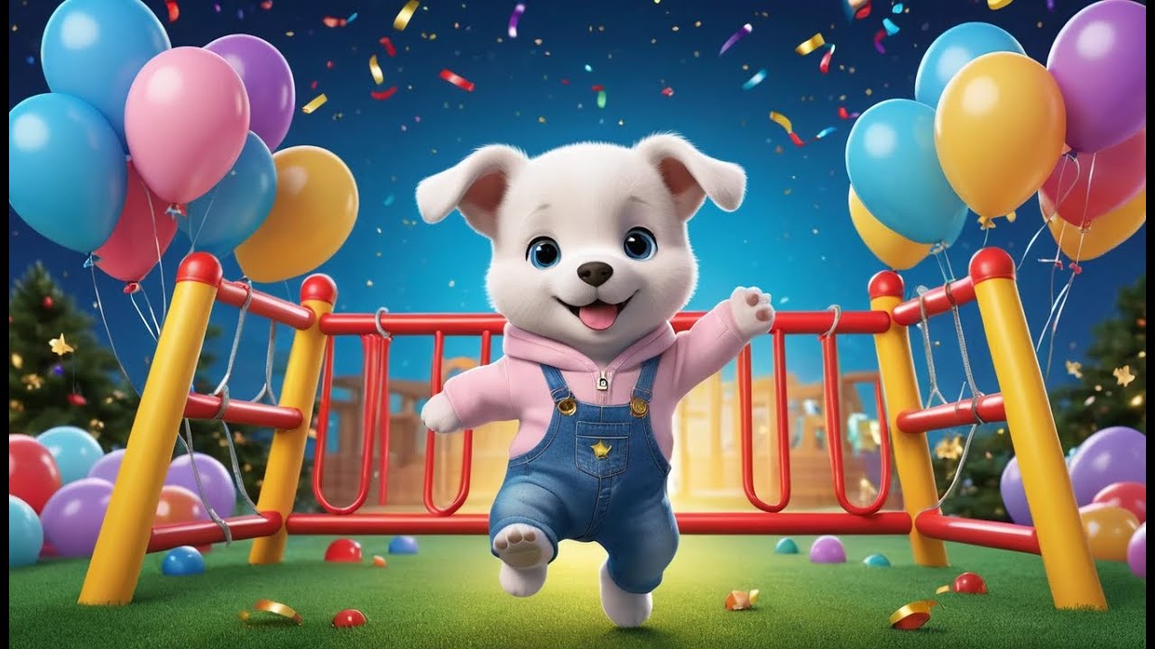 Puppy’s Happy New Year Adventure | Fun Animals & New Year Nursery Rhyme for Kid | Baby Learning Song